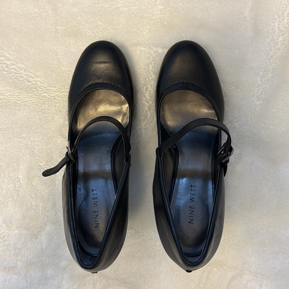 Nine West Black Mary Jane Heels - Picture 6 of 16